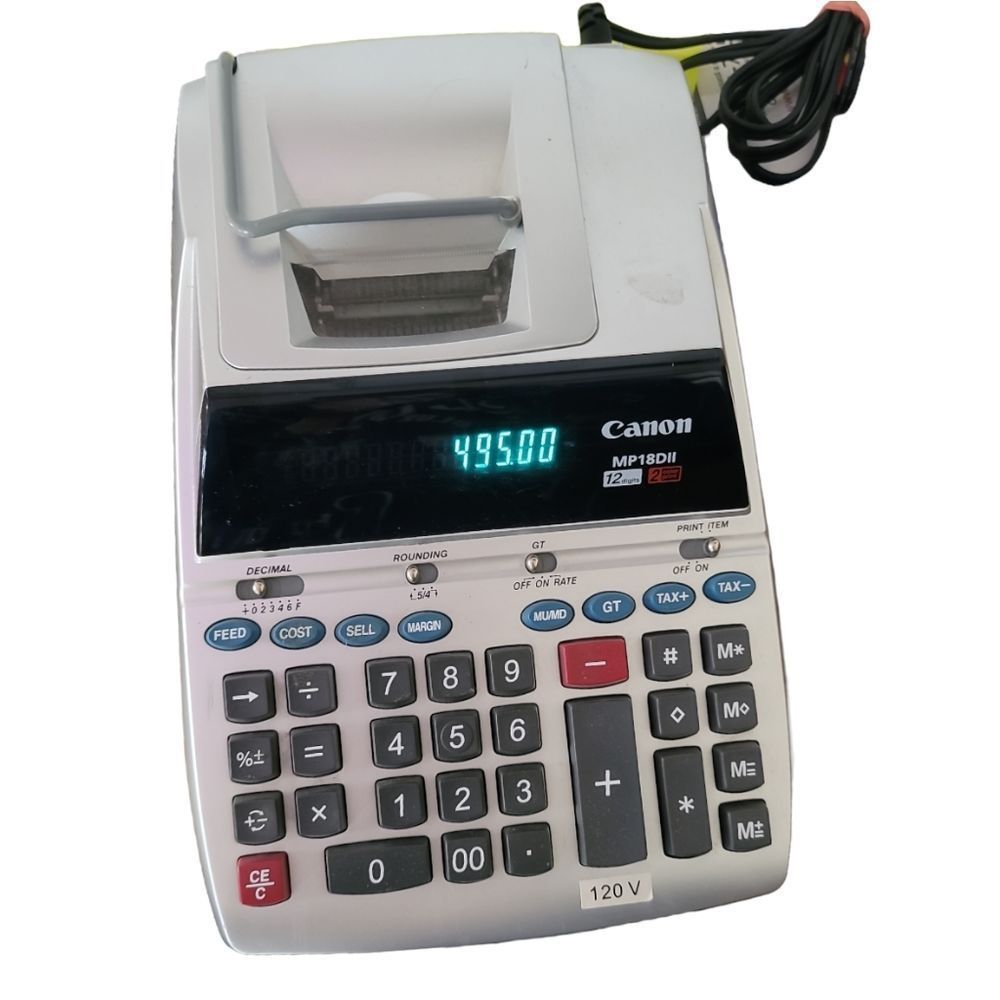Canon Mp18dii Professional Desktop Electronic Printing Calculator Like new